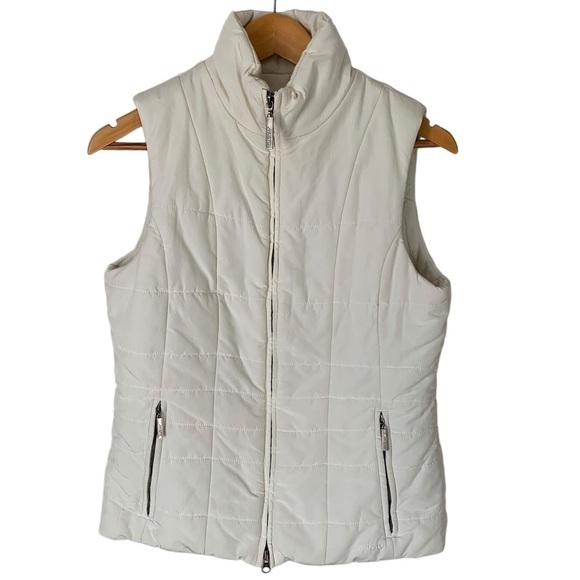 𝅺musto Puffer Vest White Women's US Size 6 Outdoor Equestrian Sailing British - Picture 1 of 11